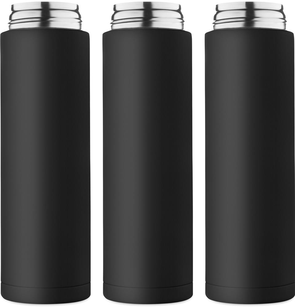 Bouteille isotherme paille 2 en 1 personnalisée TOIEN TWO, tour complet (gravure laser 360)