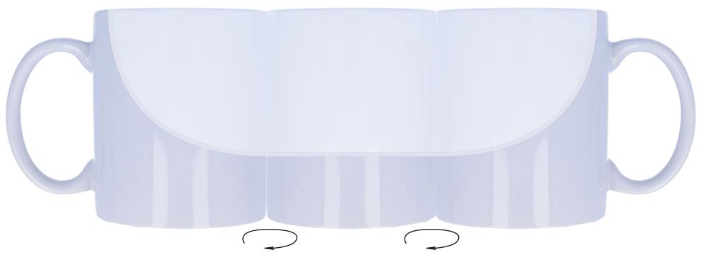 Mug céramique blanc 300 ml personnalisé DUBLIN, intérieur