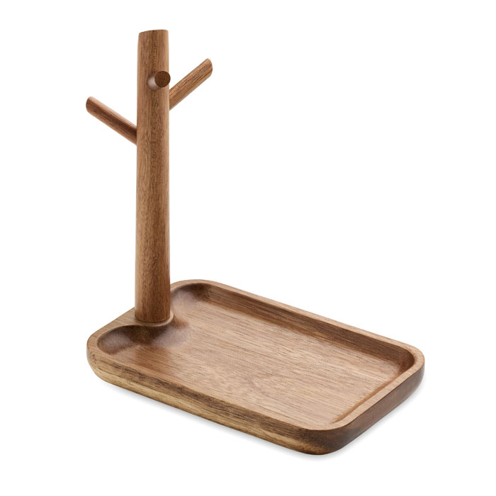 Vide-poches en bois d'acacia personnalisé BRANCA