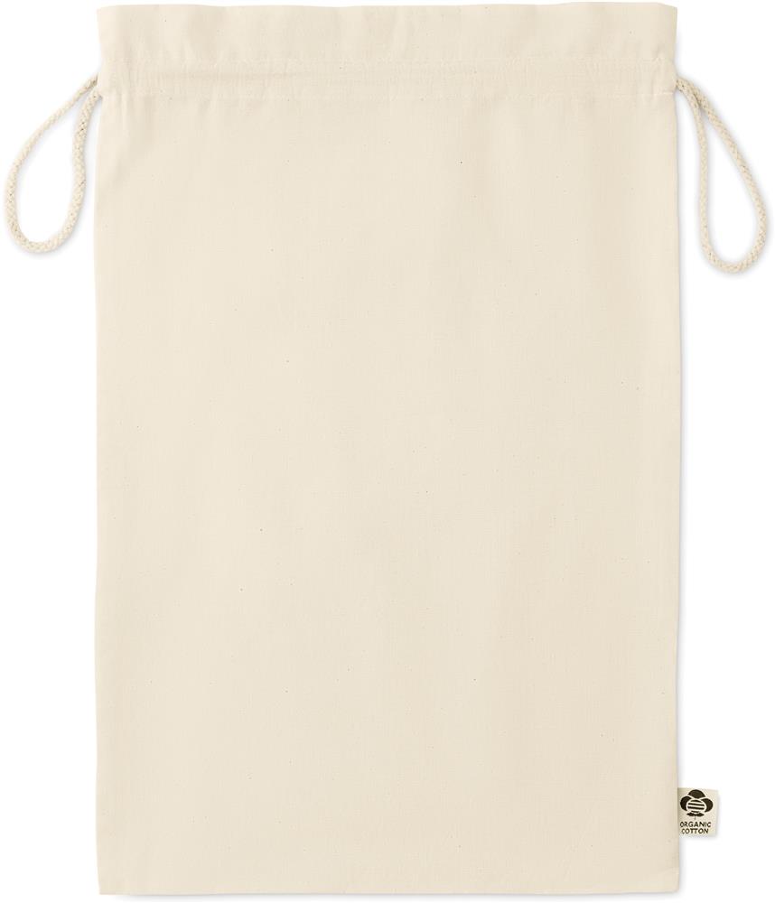 Grand sac cadeau coton bio 105 g/m² personnalisé AMBER LARGE, devant