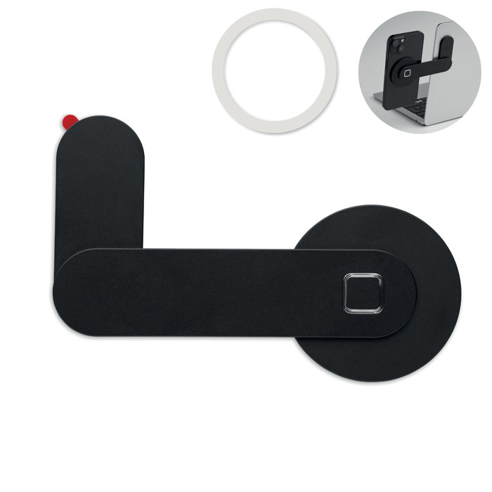 Support téléphone aluminium personnalisé SCREENTACH, Noir