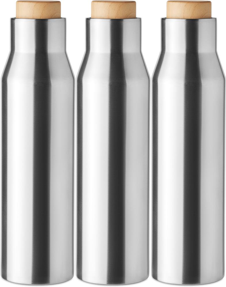 Bouteille isotherme inox 500 ml personnalisée DUDINKA, tour complet (impression numérique 360)