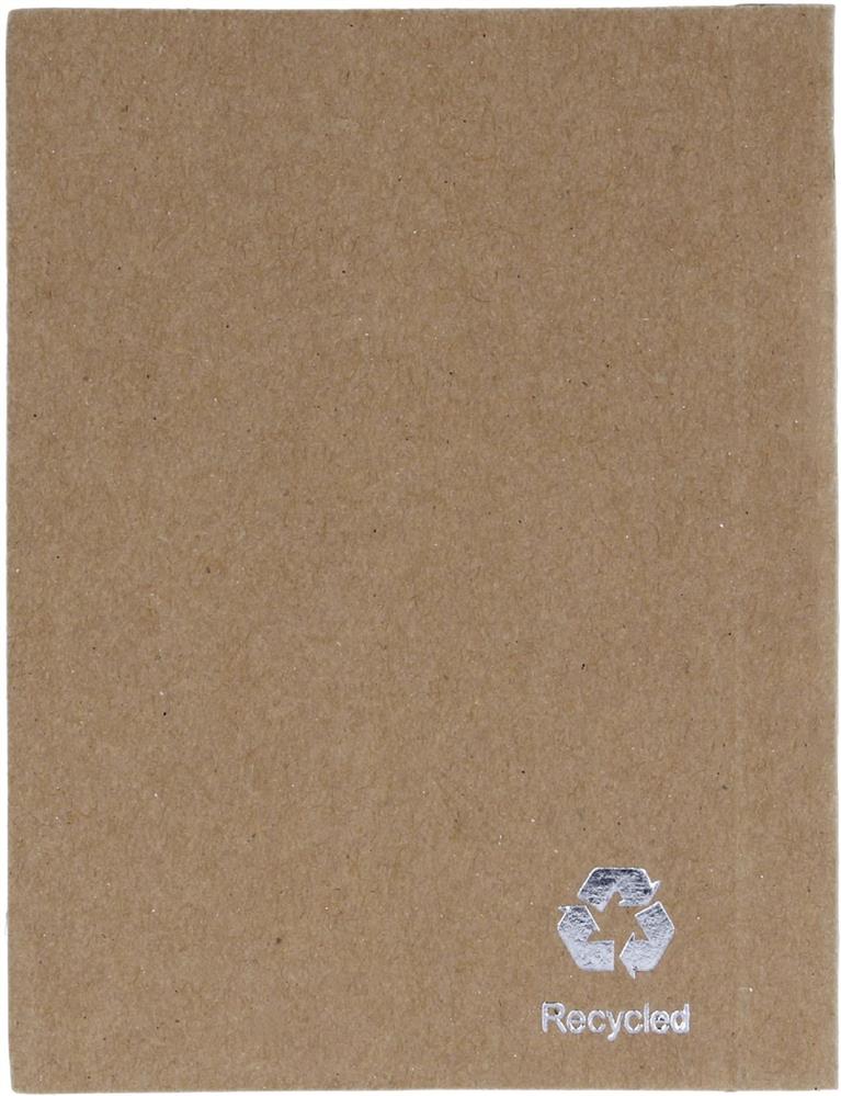 Bloc-notes recyclé avec mini-stylo personnalisé CARTOPAD, dos