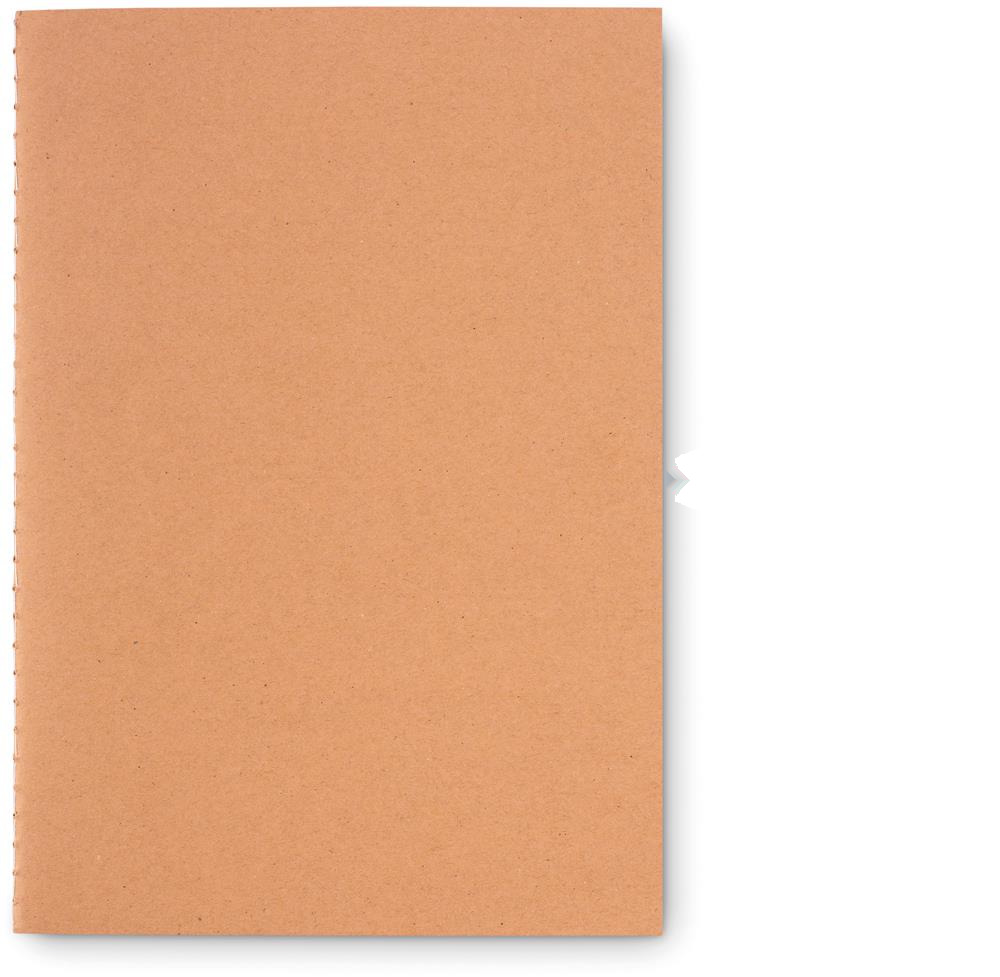 Carnet A5 carton recyclé personnalisé MID PAPER BOOK, devant
