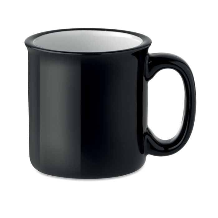 Mug céramique vintage 240 ml personnalisé TWEENIES, Noir