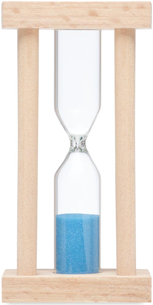 Sablier bois 3 minutes personnalisé CI, côté 1 haut