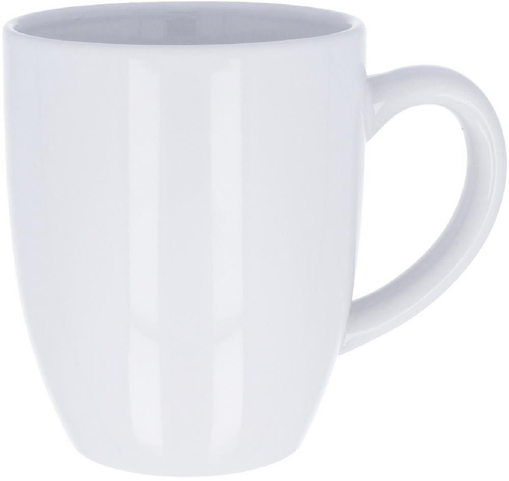 Mug céramique grès blanc 300 ml personnalisé TRENT, droite