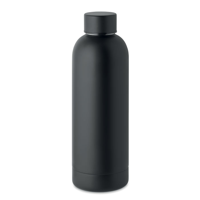Gourde isotherme inox recyclé 500 ml personnalisée ATHENA, Noir