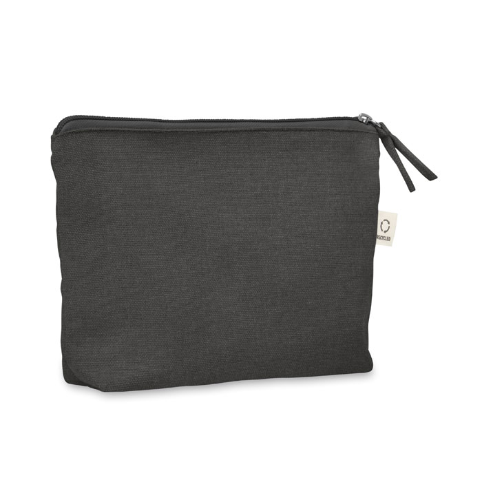 Trousse coton recyclé 320 g/m² personnalisée ELNAS, Noir