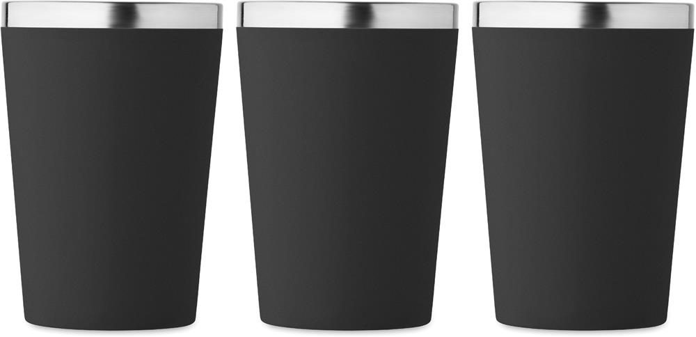 Gobelet inox recyclé 350 ml personnalisé TOPAZ, tour complet