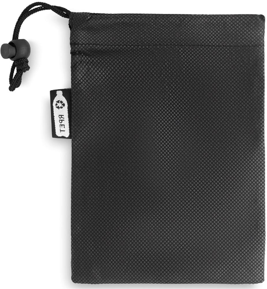 Serviette de sport RPET 30x80 cm personnalisée TUKO RPET, pochette côté 2