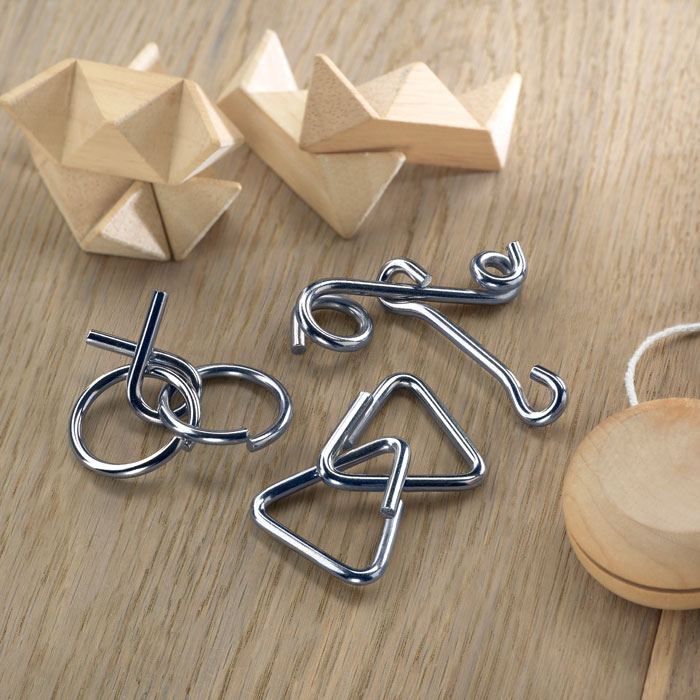 Set de 3 casse-tête en métal personnalisé THREENATS