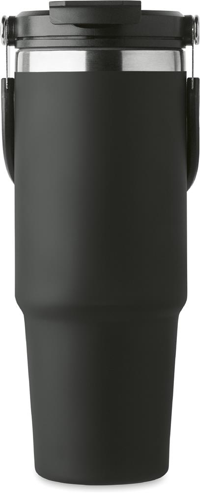 Gobelet isotherme 850 ml avec paille personnalisé SUMA HAND, côté 1