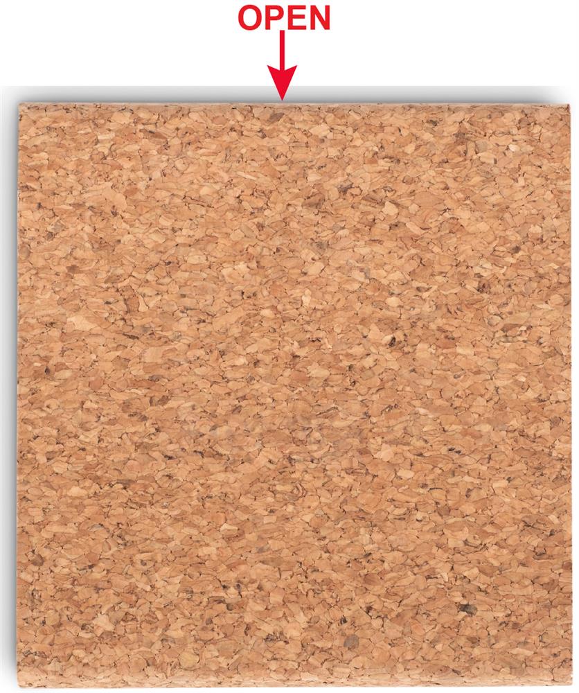 Bloc-notes adhésif liège personnalisé FOLDCORK, dos