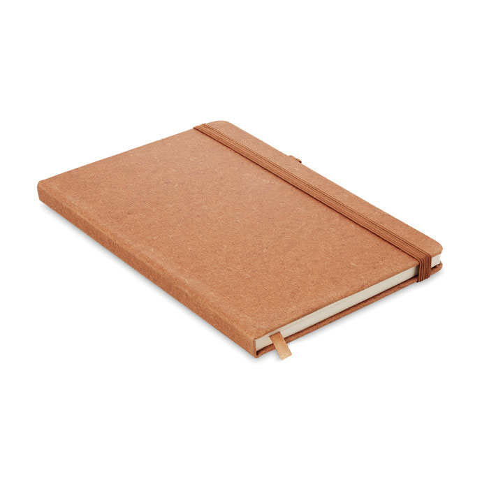 Carnet A5 cuir recyclé personnalisé BAOBAB, Marron