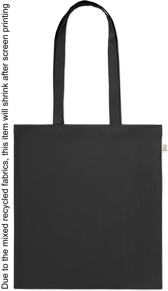 Tote bag coton recyclé 140 g/m² personnalisé VIVEKA COLOUR, devant (sérigraphie)