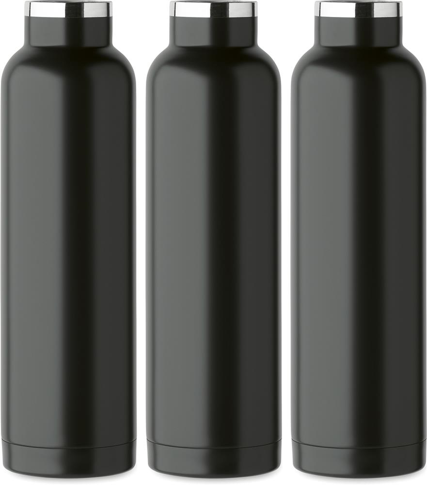 Bouteille isotherme 660 ml à paille personnalisée RIFLOW, tour complet (impression numérique 360)