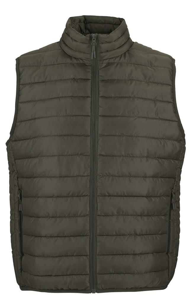 Bodywarmer léger matelassé homme personnalisé STREAM BW MEN, côté cœur