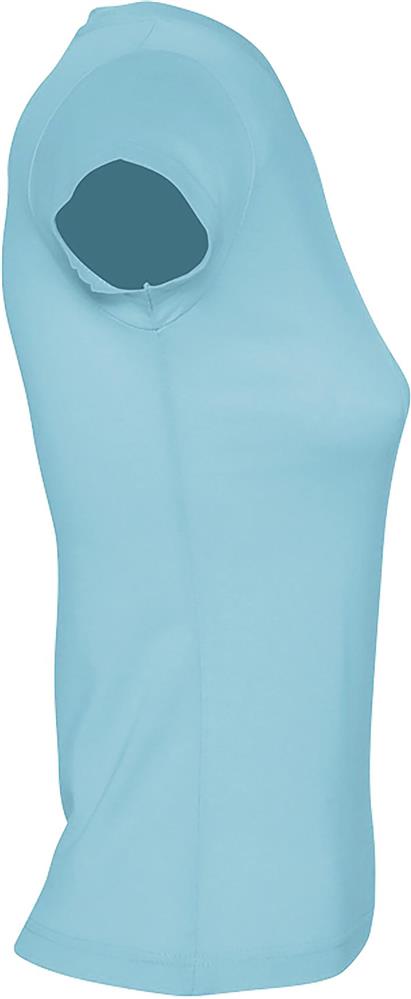 Tee-shirt femme col V 150 g/m² personnalisé MOON, manche droite