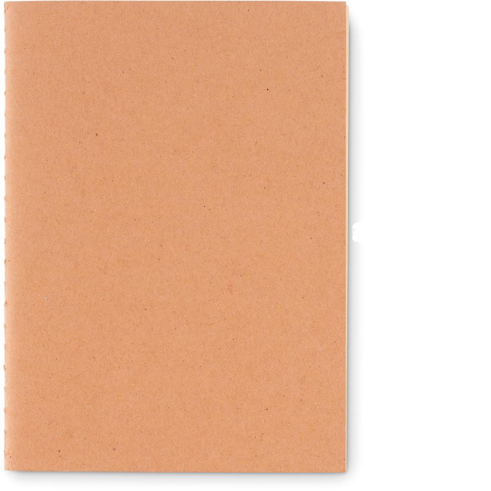 Carnet A6 carton recyclé personnalisé MINI PAPER BOOK, devant (tampographie)