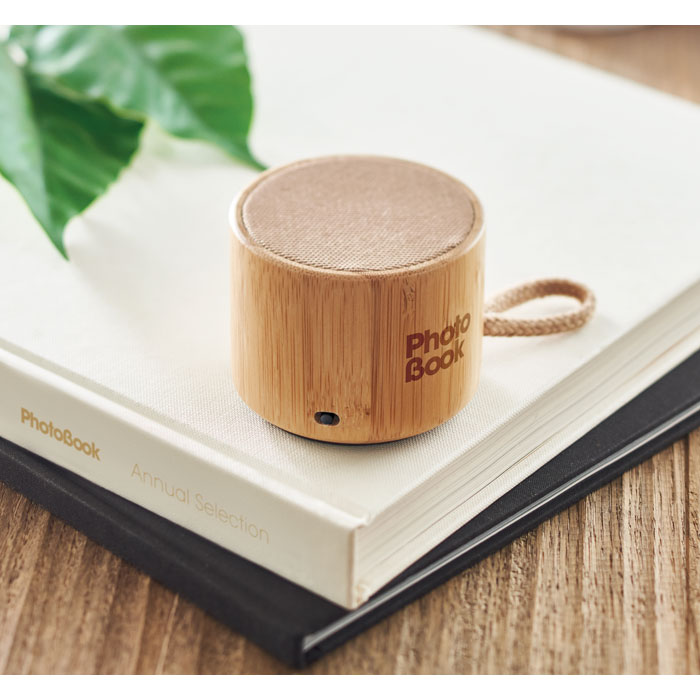 Enceinte bambou 3 W personnalisée COOL
