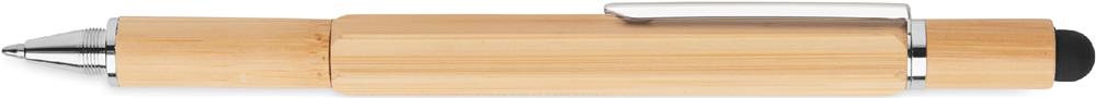 Stylo multi-outils bambou personnalisé TOOLBAM, corps côté 1