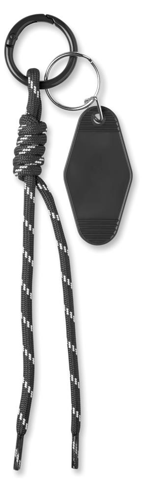 Porte-clés cordon tressé personnalisé KEYBRAID, côté 1