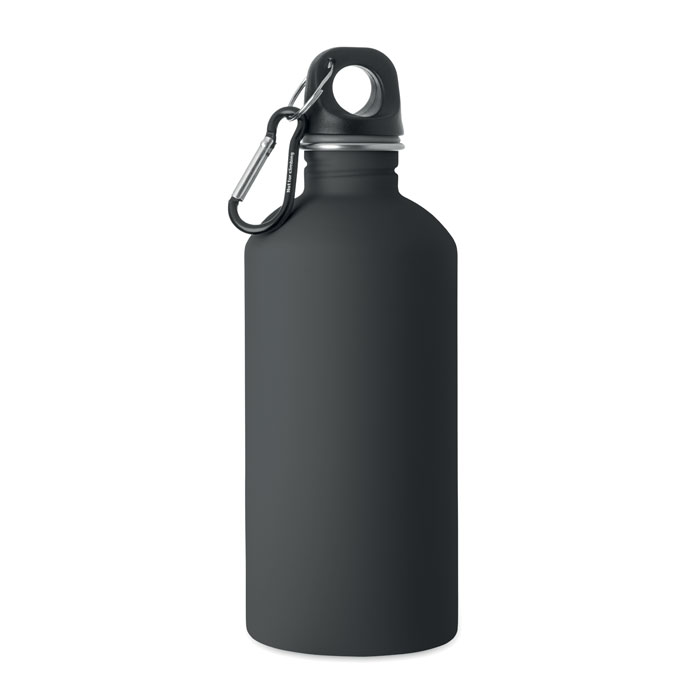 Bouteille inox recyclé 500 ml personnalisée REMID MOSS SOFT, Noir