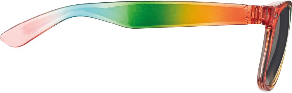 Lunettes de soleil arc-en-ciel UV400 personnalisées BOREA, pied droite