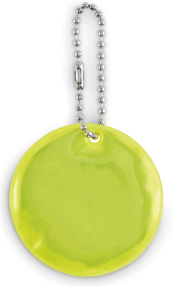 Porte-clés rond réfléchissant PVC personnalisé GRIN, côté 2