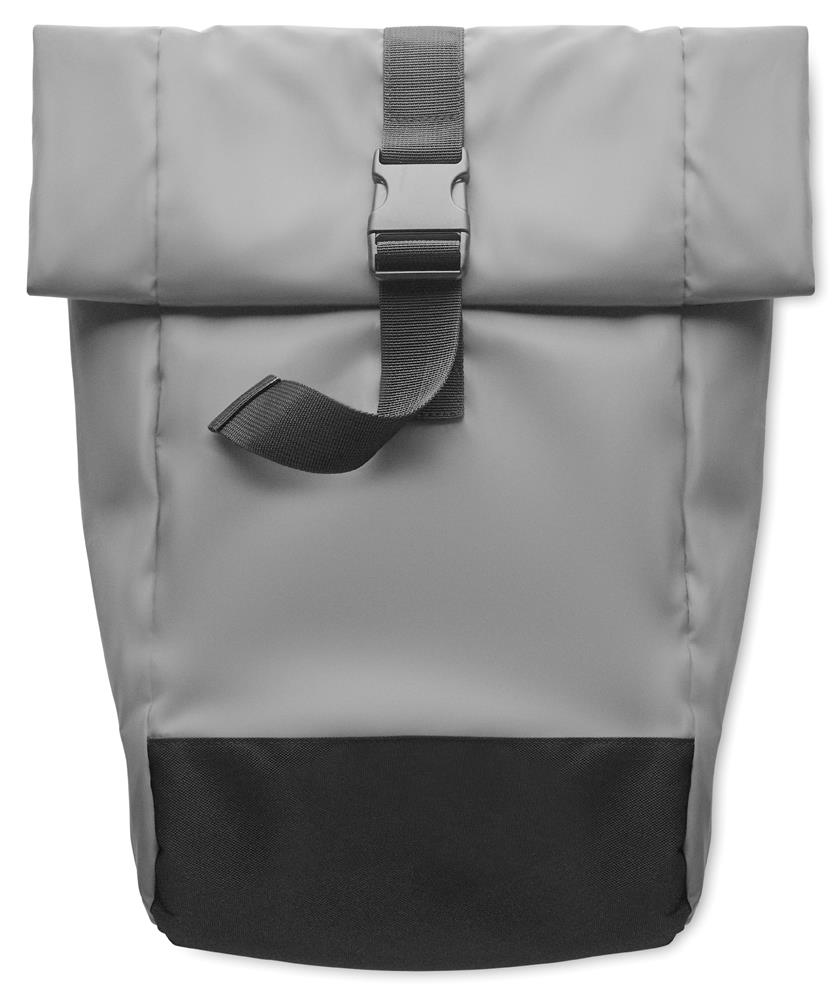 Sac à dos réfléchissant 15'' personnalisé BRIGHT ROLLPACK, devant