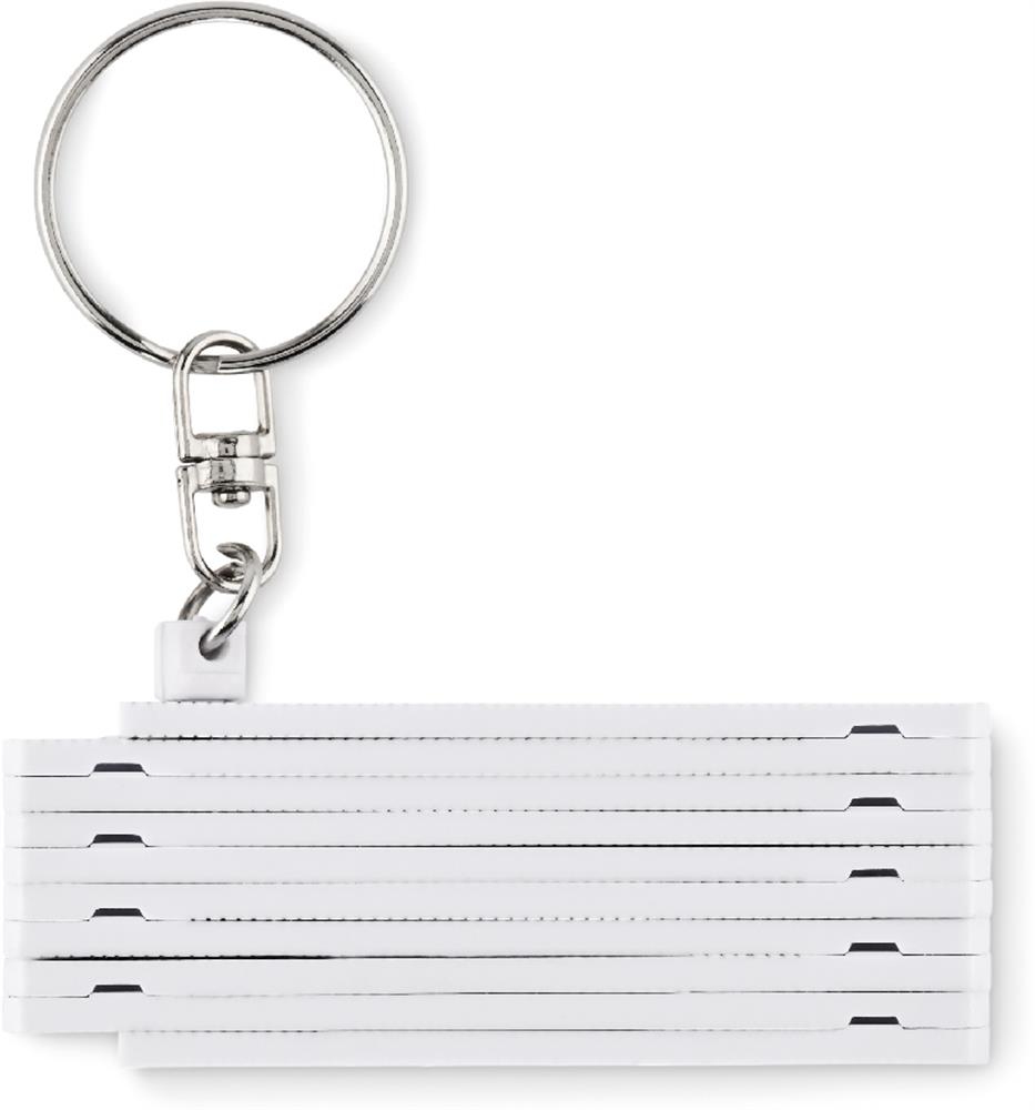 Porte-clés mètre pliant 50 cm personnalisé FUSTER, dos (impression numérique)