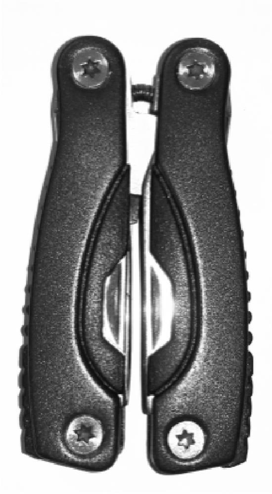 Multi-outil pliable à pince personnalisé ALOQUIN MINI, dos droite