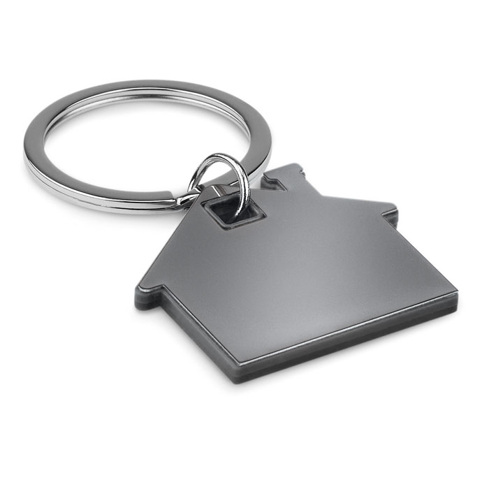 Porte-clés maison inox personnalisé IMBA, Noir