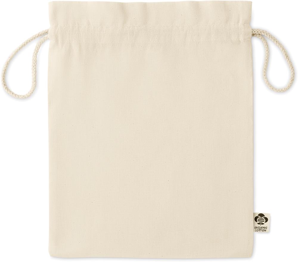 Sac cadeau coton bio 105 g/m² personnalisé AMBER MEDIUM, devant