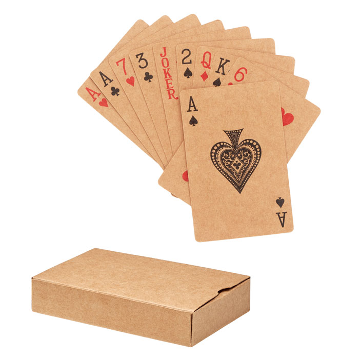 Cartes à jouer papier recyclé personnalisées ARUBA +