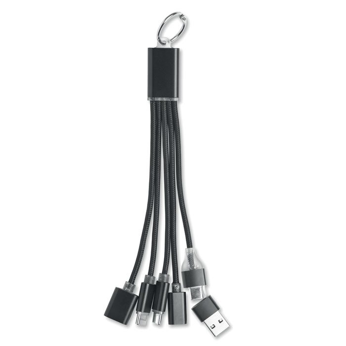 Porte-clés hub USB-C aluminium personnalisé HUBLUE