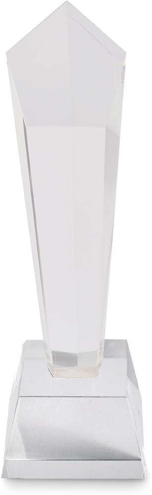 Trophée en cristal en coffret personnalisé DIAWARD, dessus