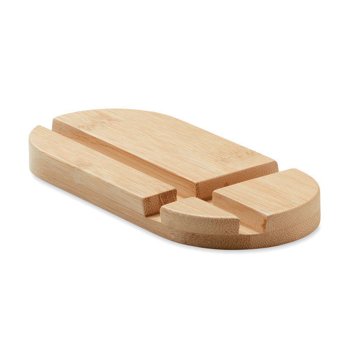 Support tablette et smartphone bambou FSC personnalisé ROBIN