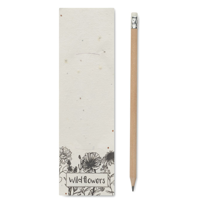 Crayon à papier bois et graines personnalisé PENSEED