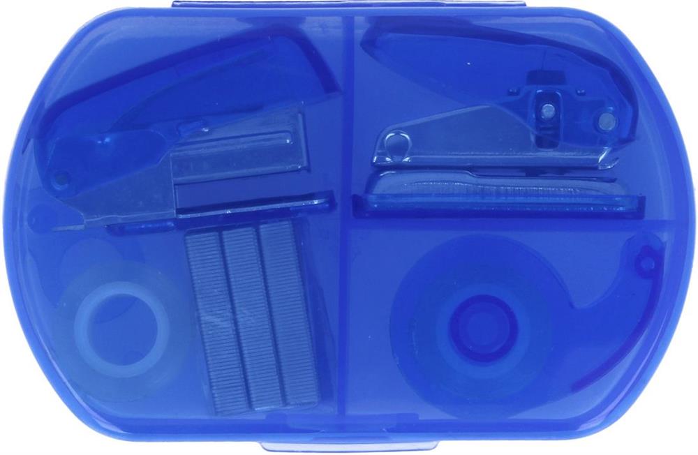 Kit de papeterie avec agrafeuse personnalisé BUROBOX, couvercle