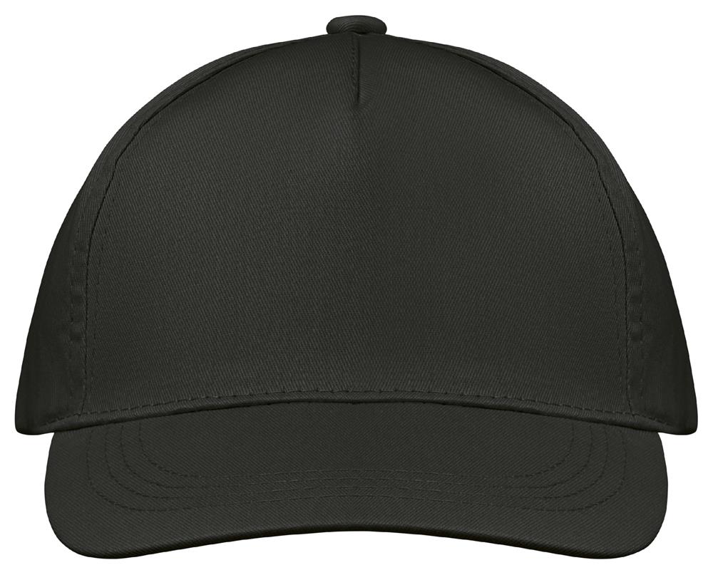 Casquette coton 5 panneaux personnalisée BUZZ, devant (sérigraphie)