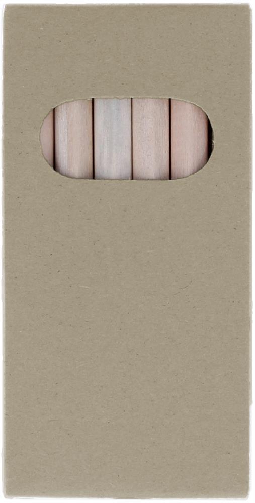 Crayons de couleur boîte de 6 personnalisés ABIGAIL, devant dessus
