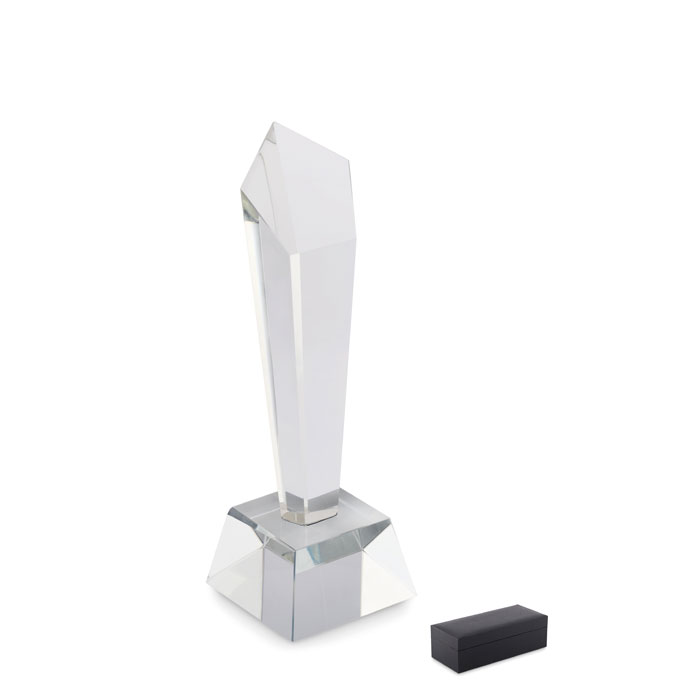 Trophée en cristal en coffret personnalisé DIAWARD