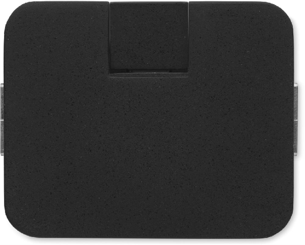 Hub USB 4 ports compact personnalisé SQUARE-C, dessus