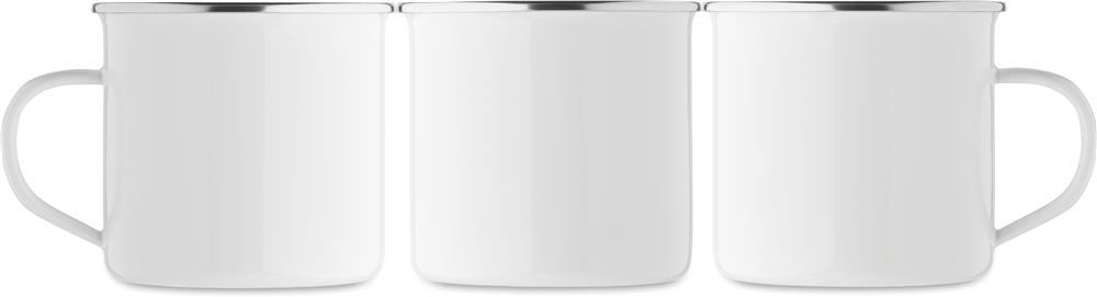 Mug émaillé métal 500 ml personnalisé PLATEADO L, surface de marquage