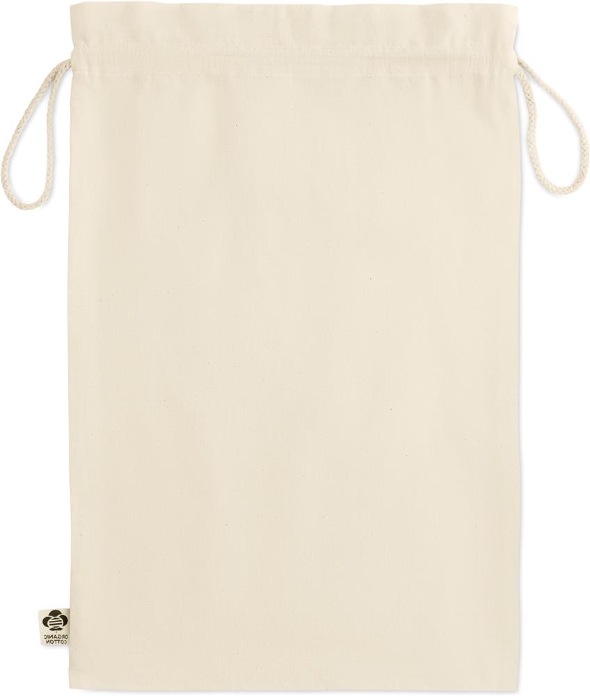 Grand sac cadeau coton bio 105 g/m² personnalisé AMBER LARGE, dos
