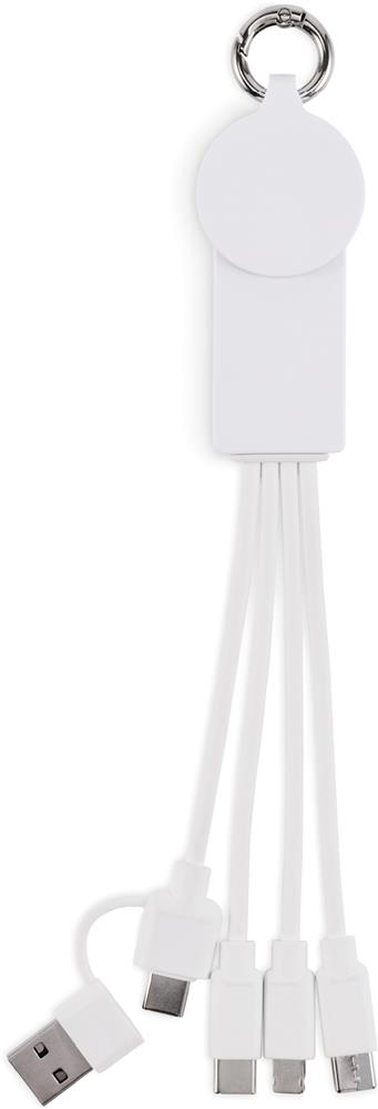 Porte-clés câble de charge 2 en 1 personnalisé ICAB, côté 1