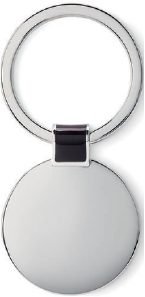 Porte-clés rond métal personnalisé ROUNDY, devant