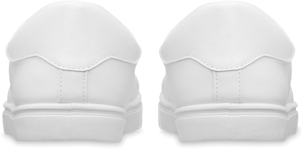 Baskets PU blanches taille 41 personnalisées BLANCOS, dos droite